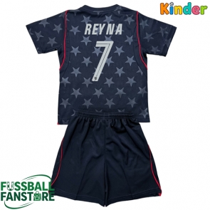 Vereinigte Staaten Giovanni Reyna #7 Replik Auswärtstrikot Kinder WM 2026 Kurzarm (+ Kurze Hosen)